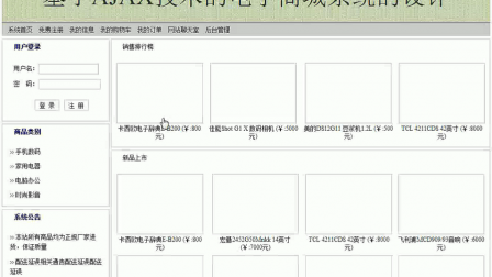 【毕设】jsp1995基于ajax的电子商务网站ssh毕业设计