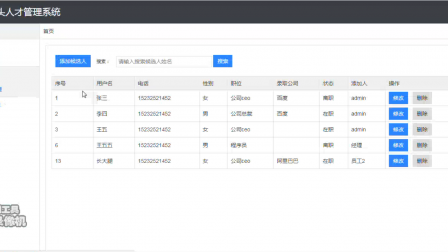 【毕设】jsp1944猎头人才管理系统ssh毕业设计