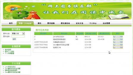 【毕设】jsp2098网上图书俱乐部ssh毕业设计