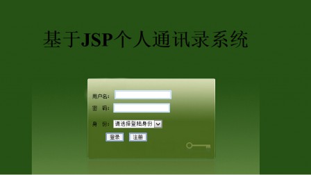 【毕设】jsp2081通讯录管理系统ssh毕业设计